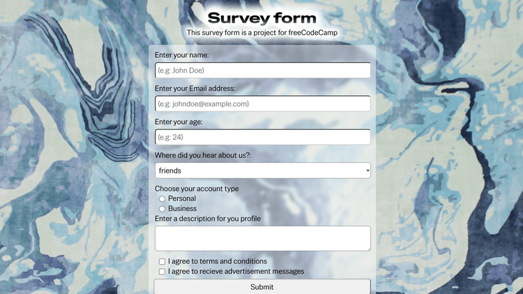 fCC Survey Form Thumbnail